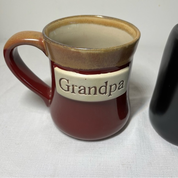GRANDPA Coffee Mugs. Rae Dunn Black Papa & Tumbleweed Grandpa - Picture 2 of 7